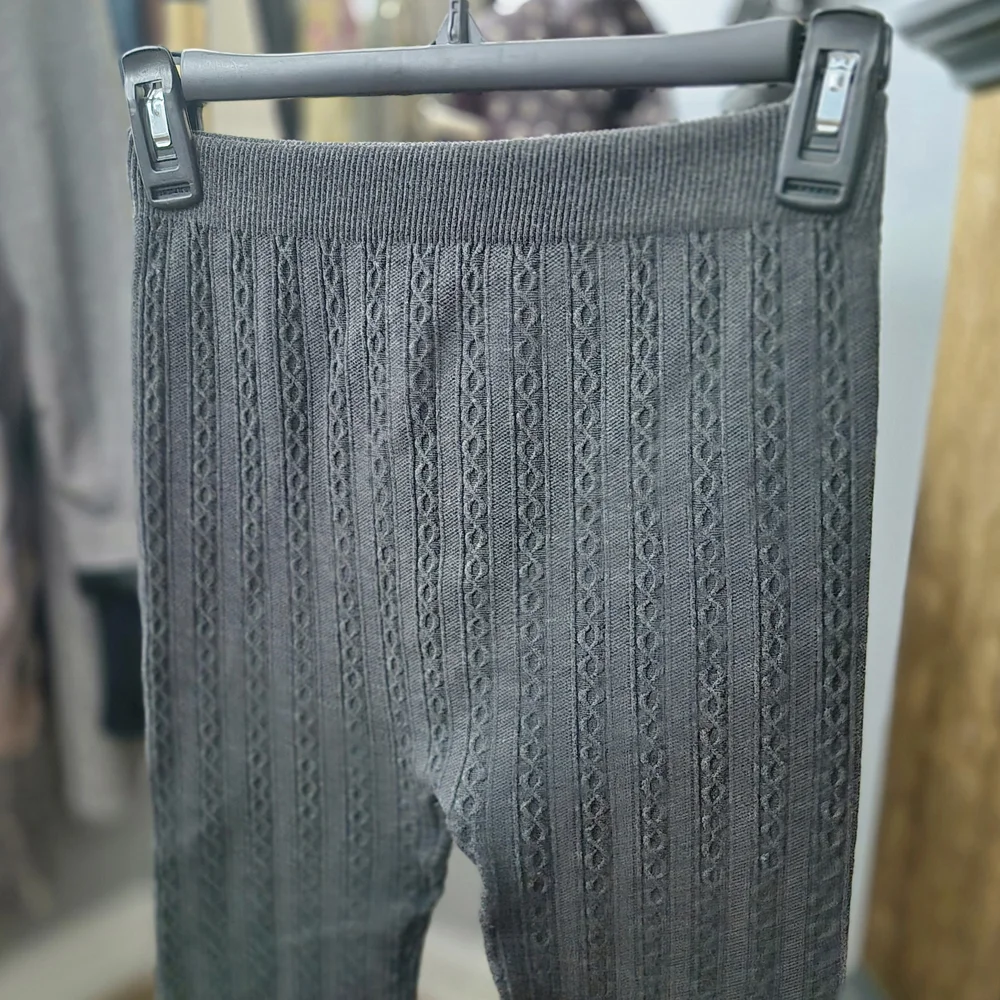Lucky Brand Black Textured Knit Leggings - Picture 3 of 4